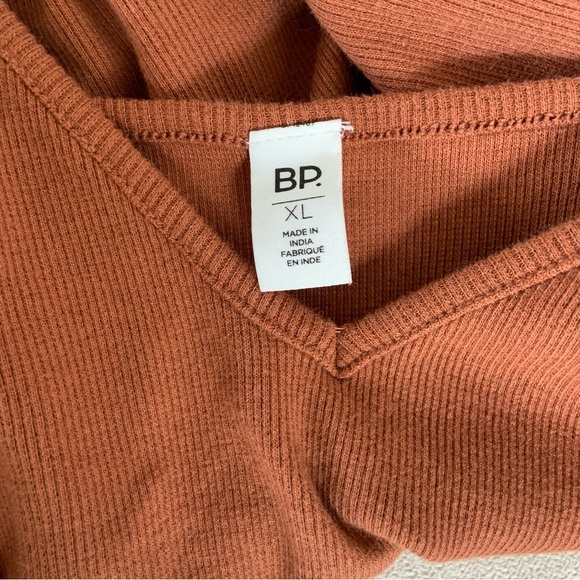 BP Nordstrom Black & Rust Ribbed Cami Bodysuits NEW Size Extra Large - Two Items - Picture 8 of 16